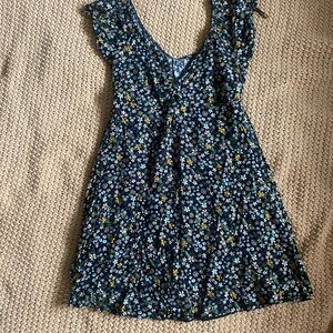 Black Floral Sun Dress